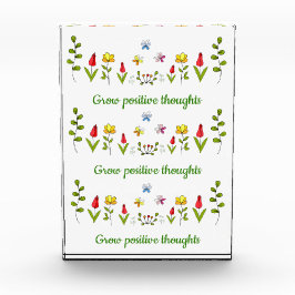 Bloque Para Fotos Crecer pensamientos positivos flores