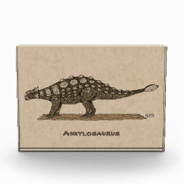 Bloque Para Fotos Cretácico Dinosaurio Ankylosauro