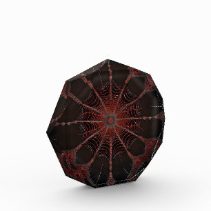 Bloque Para Fotos Crimson Web: Baile fractal con la araña de la espa