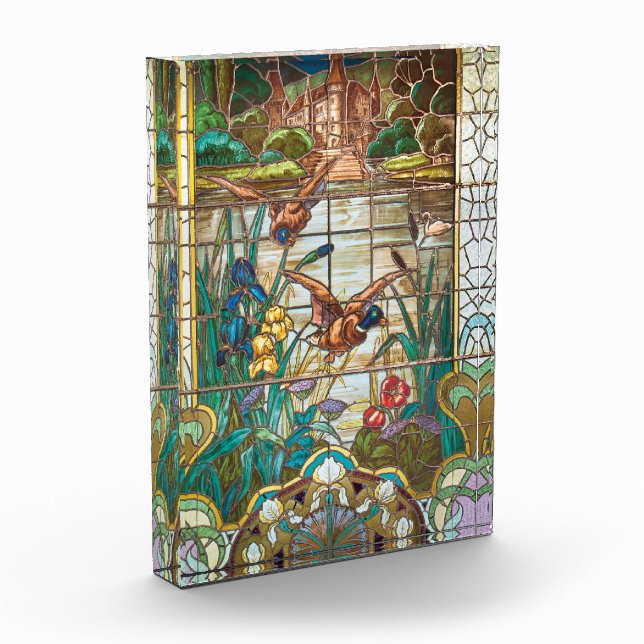 Bloque Para Fotos Cristales manchados de mallard patos (Izquierda)