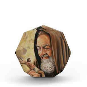 Bloque Para Fotos Crucifijo Jesús del sacerdote del St. Padre Pio