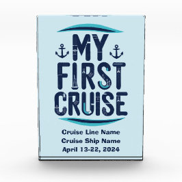 Bloque Para Fotos Cruise Vacation My First Cruise Personalizado