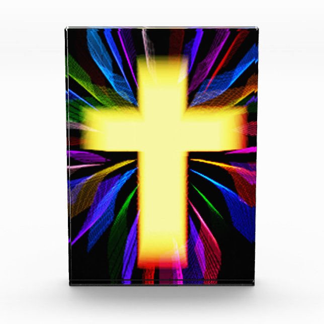 Bloque Para Fotos Cruz de arte moderno (Anverso)