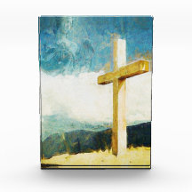 Cruz De Pintura De Arte Se Levanta Pascua