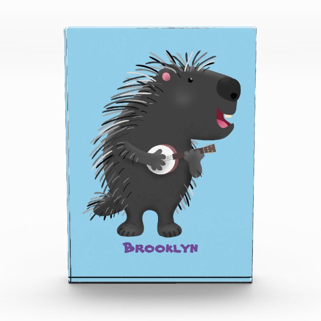 Bloque Para Fotos Cuidada y divertida jugada del personalizado del b (Anverso)