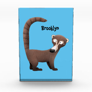Bloque Para Fotos Curioso ilustracion personalizado de coatimundi