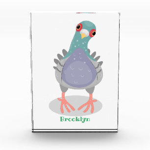 Bloque Para Fotos Curioso ilustracion personalizado de palomas