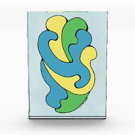 Bloque Para Fotos Curvas de abrazo (amarillo, azul, verde)