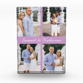 Bloque Para Fotos Custom Couple Love Script Acrylic Photo Block