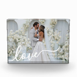 Bloque Para Fotos Custom Couple Love Script Photo Block