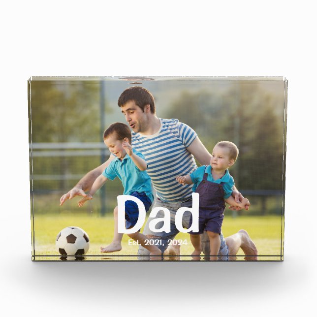 Bloque Para Fotos Custom Dad Established  (Anverso)