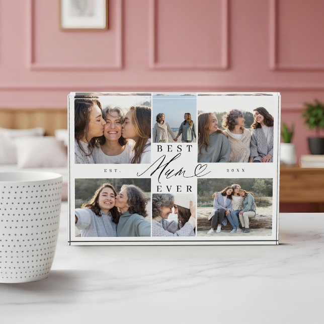 Bloque Para Fotos Custom Family Photo Collage Gift for Best Mum Ever (Custom Family Photo Collage Gift for Best Mum Ever)