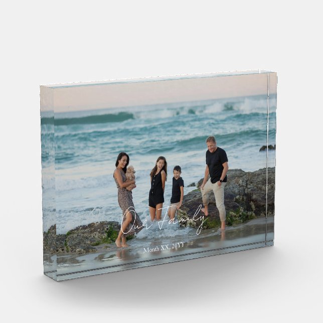 Bloque Para Fotos Custom Memory Acrylic Photo Block Display (Izquierda)