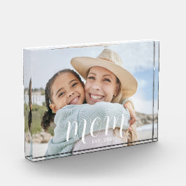 Bloque Para Fotos Custom Mom Established Modern Script