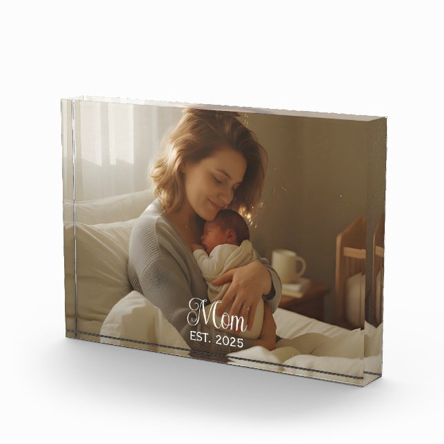Bloque Para Fotos Custom Mom Established Modern Script (Derecha)