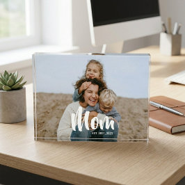 Bloque Para Fotos Custom Mom Established Modern Script