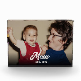 Bloque Para Fotos Custom Mom Established Modern Script
