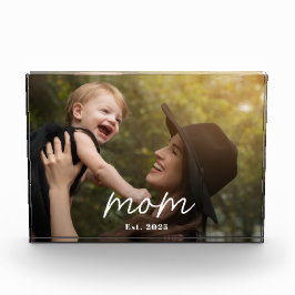 Bloque Para Fotos Custom Mom Established Modern Script Photo