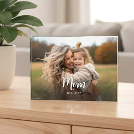 Bloque Para Fotos Custom Mom Established Modern Script Photo Block