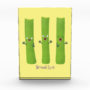 Bloque Para Fotos Cute apio palitos trio verduras personalizados