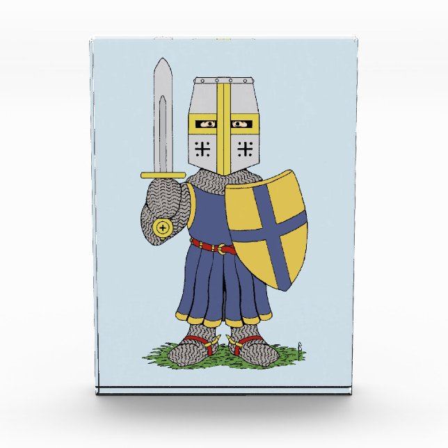Bloque Para Fotos Cute Medieval Knight (Anverso)