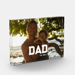 Bloque Para Fotos Dad Est Photo Customizable Year Father's Day 