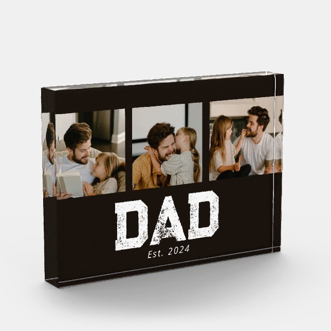 Bloque Para Fotos Dad Established Black Fun 3 Photo (Izquierda)