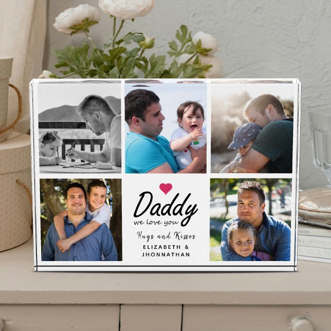 Bloque Para Fotos Daddy we love you Script Father 5 Custom Collage (Subido por el creador)