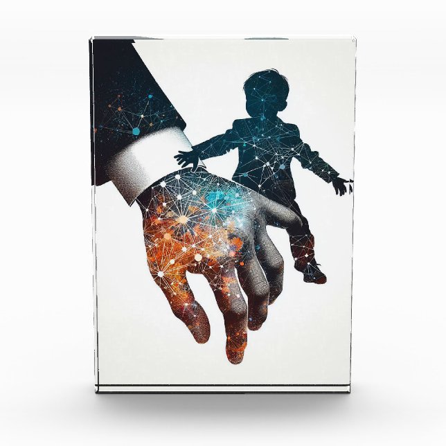 Bloque Para Fotos Dads Hand Y Baby (Anverso)