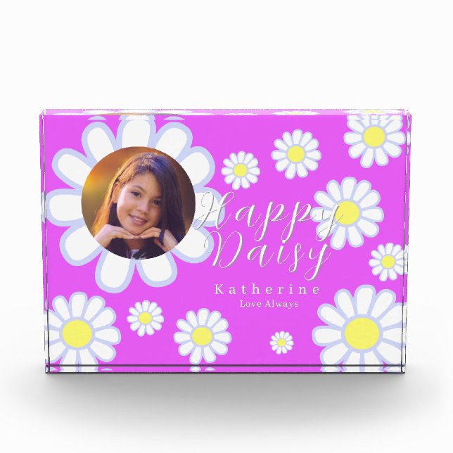 Bloque Para Fotos Daisy Simple Photo Violet (Anverso)