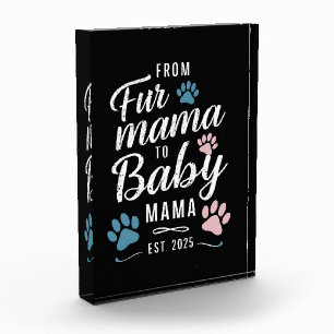 Bloque Para Fotos De Fur Mama a Baby Mama Est 2025 Perro Gato Mamá