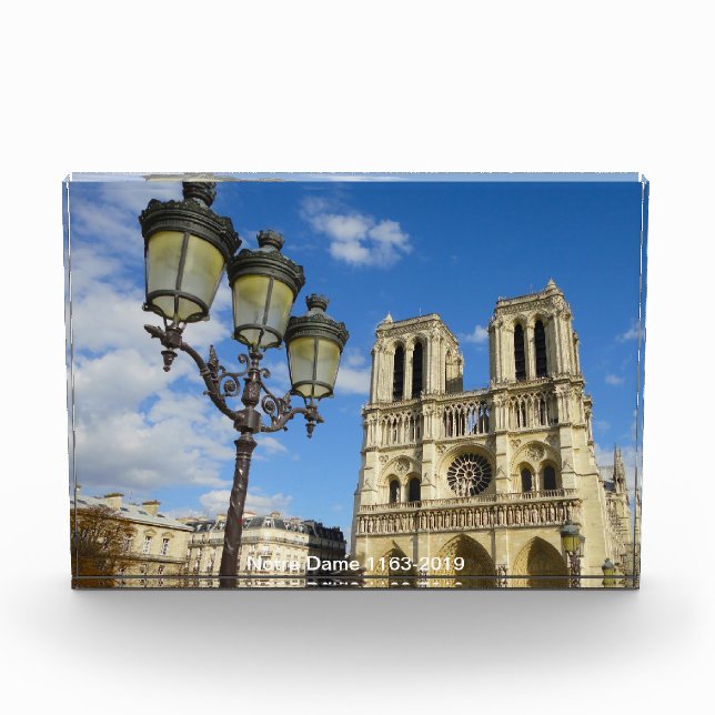 Bloque Para Fotos de Notre Dame (1163-2019); (Anverso)