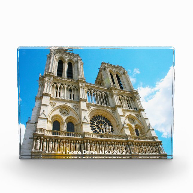 Bloque Para Fotos de Notre Dame (1163-2019); (Anverso)
