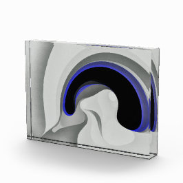 Bloque Para Fotos Debajo del azul: Resumen gris, negro y azul