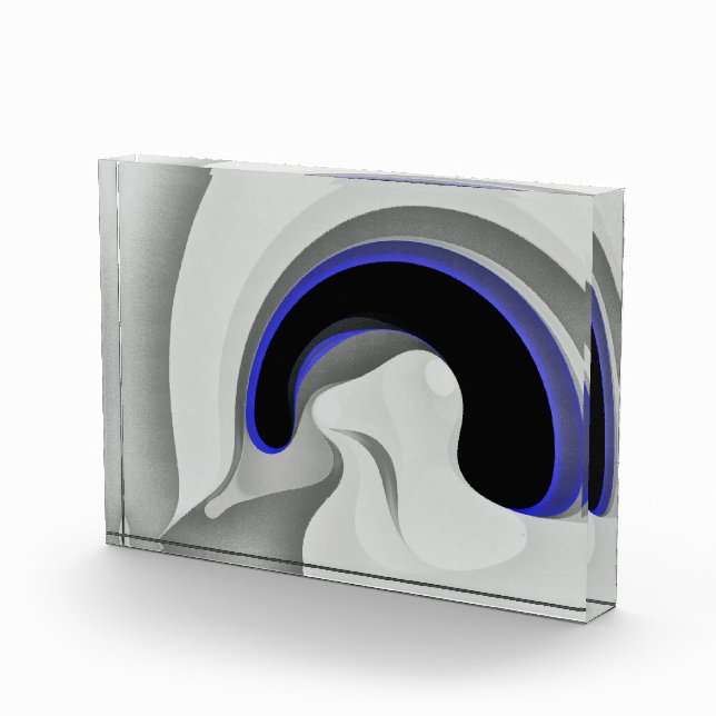 Bloque Para Fotos Debajo del azul: Resumen gris, negro y azul (Derecha)