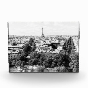 Bloque Para Fotos Decoración temática de París en blanco y negro