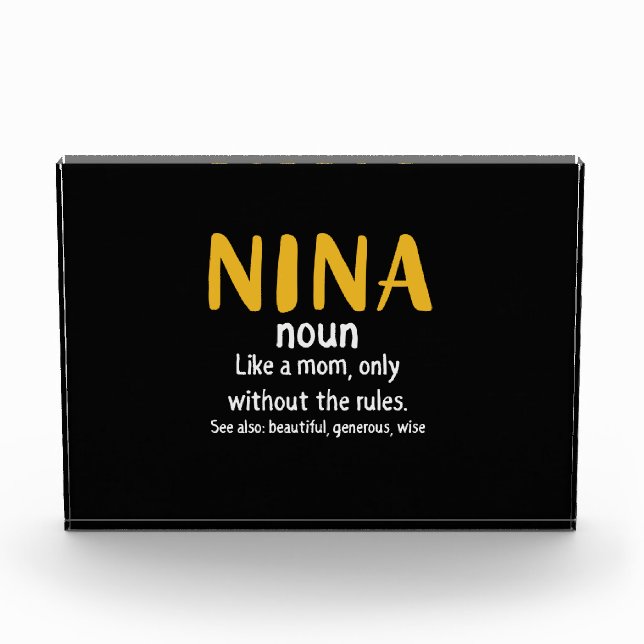 Bloque Para Fotos Definición de nina de arte madre (Anverso)