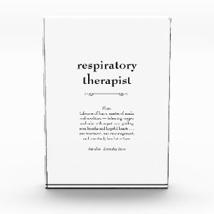 Bloque Para Fotos Definición de Terapia Respiratoria Gracias Regalo