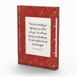 Bloque Para Fotos Deuteronomio 31:8 Biblia Verse Image