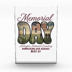 Bloque Para Fotos Día de los Caídos Cementerio Nacional de Arlington