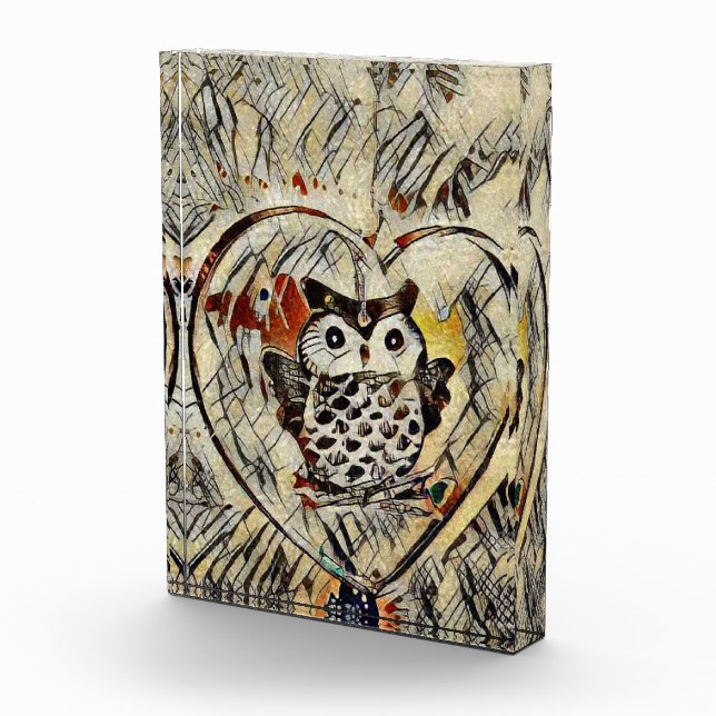 Bloque Para Fotos Dibujo de búho (Derecha)