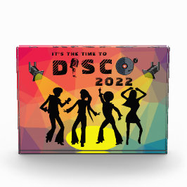 Bloque Para Fotos Discoteca, pista de baile, retro, multicolor