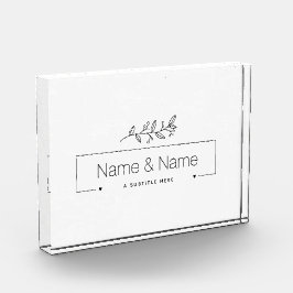 BLOQUE PARA FOTOS DISEÑO DE BODAS NATURAL MÍNIMO ORGÁNICO EDITABLE