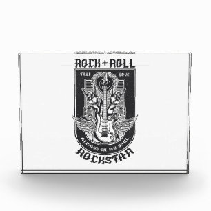 Bloque Para Fotos Diseño de rock de guitarra