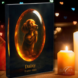 Bloque Para Fotos Dog Memorial Photo Block - Dachshund