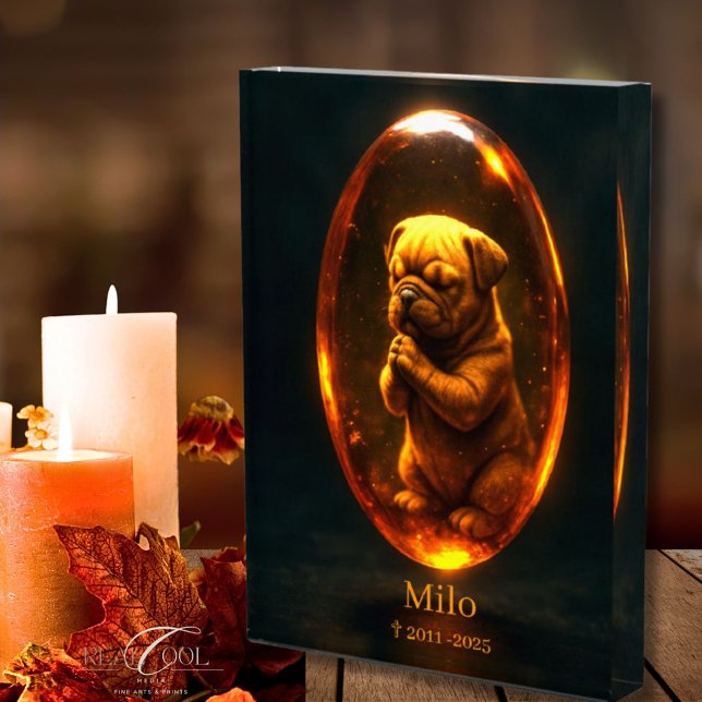 Bloque Para Fotos Dog Memorial Photo Block - English Bulldog  (Subido por el creador)