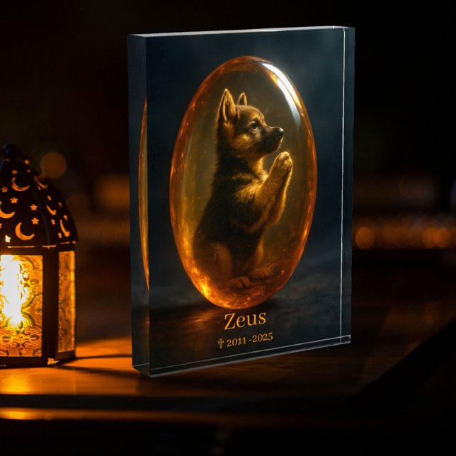 Bloque Para Fotos  Dog Memorial Photo Block - German Shepherd  (Subido por el creador)