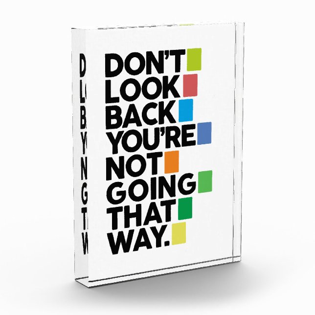 Bloque Para Fotos Don't look back (Izquierda)