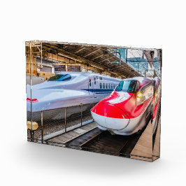 Bloque Para Fotos Dos Shinkansen en la estación de Tokio