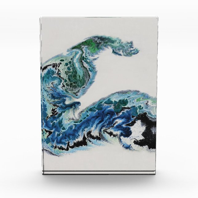 Bloque Para Fotos Dragon in the Waves – Abstract Ocean  (Anverso)